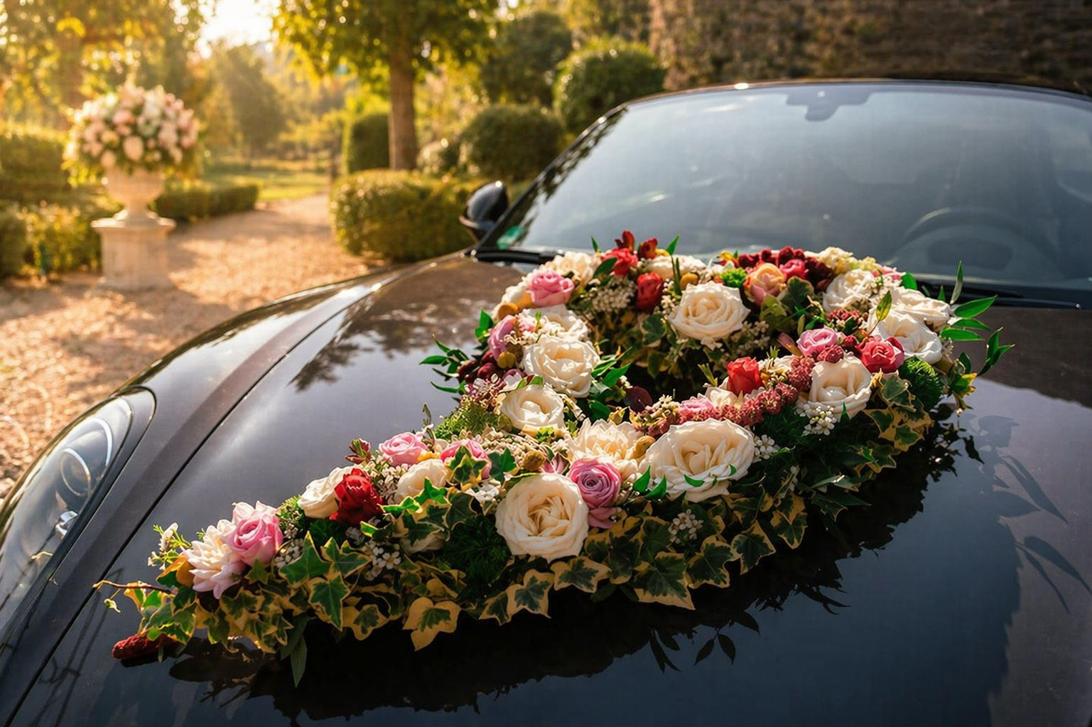 Autodeko Hochzeit